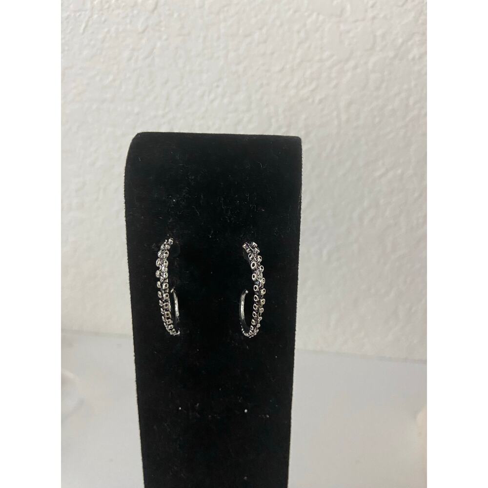 Studded hoop earrings